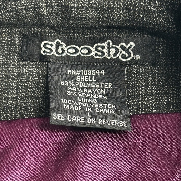 Stooshy Vintage 90s Y2K Grey/Black Juniors Vest Top Runs Smaller Size Large - Picture 6 of 7